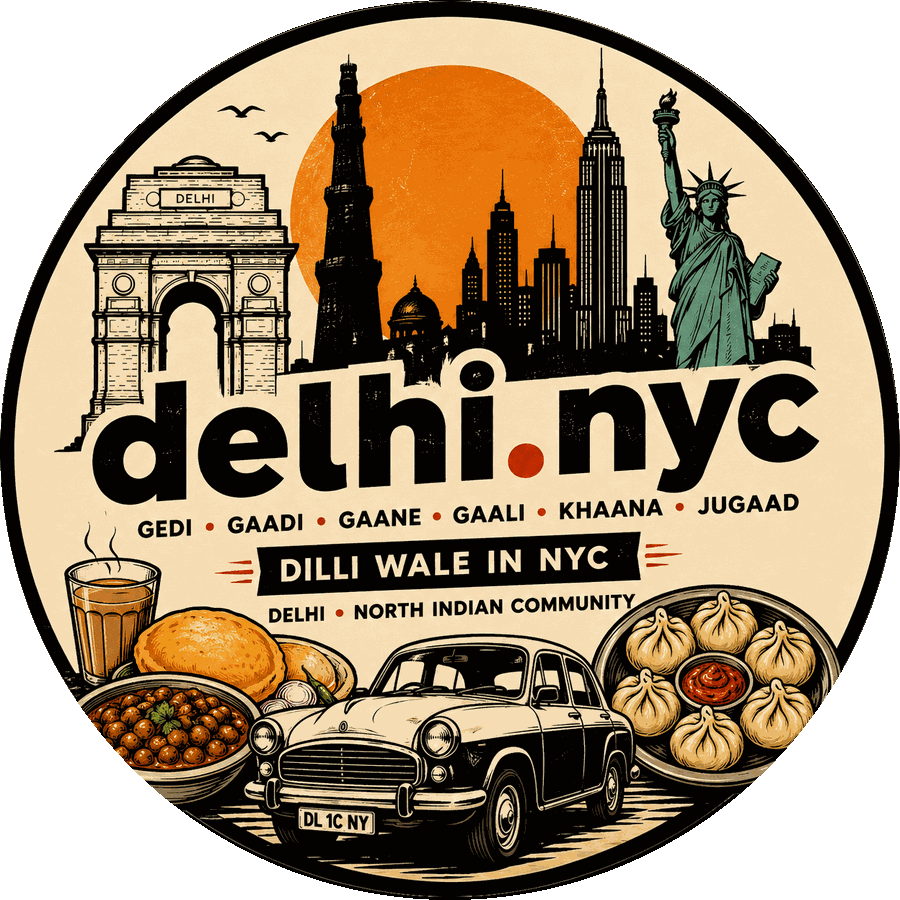 delhi.nyc — India Gate, Qutub Minar and the Manhattan skyline